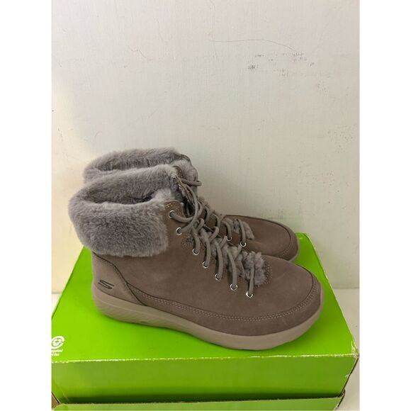 Skechers 7.5 womens boots taupe sn#14611 taupe brown Gen5 - Picture 2 of 11